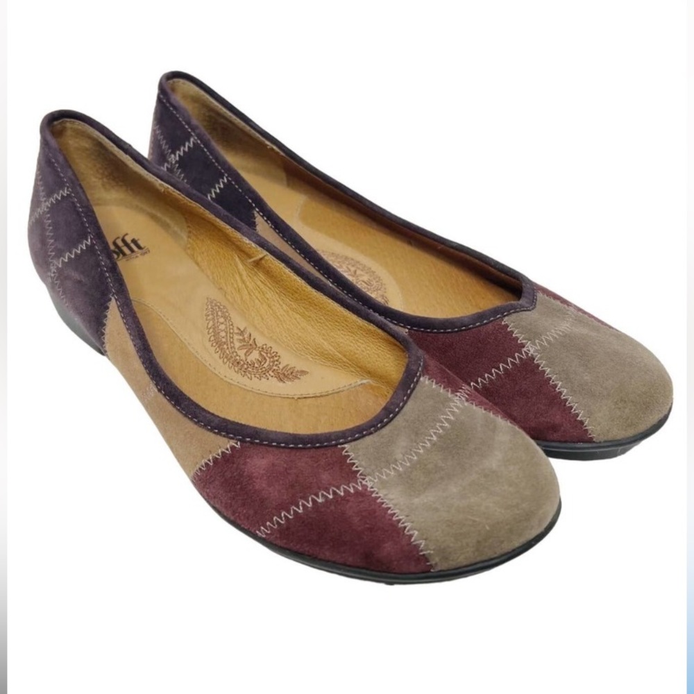 Sofft Patchwork Suede Flats